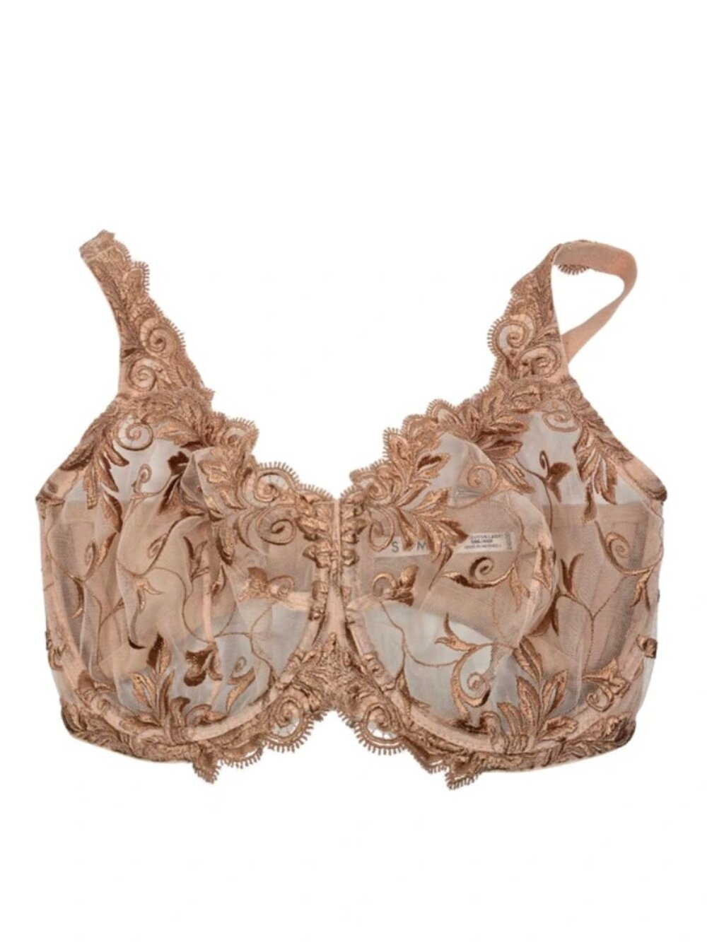 Soma Women's Blush Pink Lace w. Underwire Bra Size 34DDD